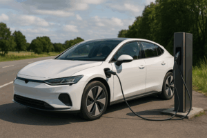 illustration af leje elbil 1 måmed