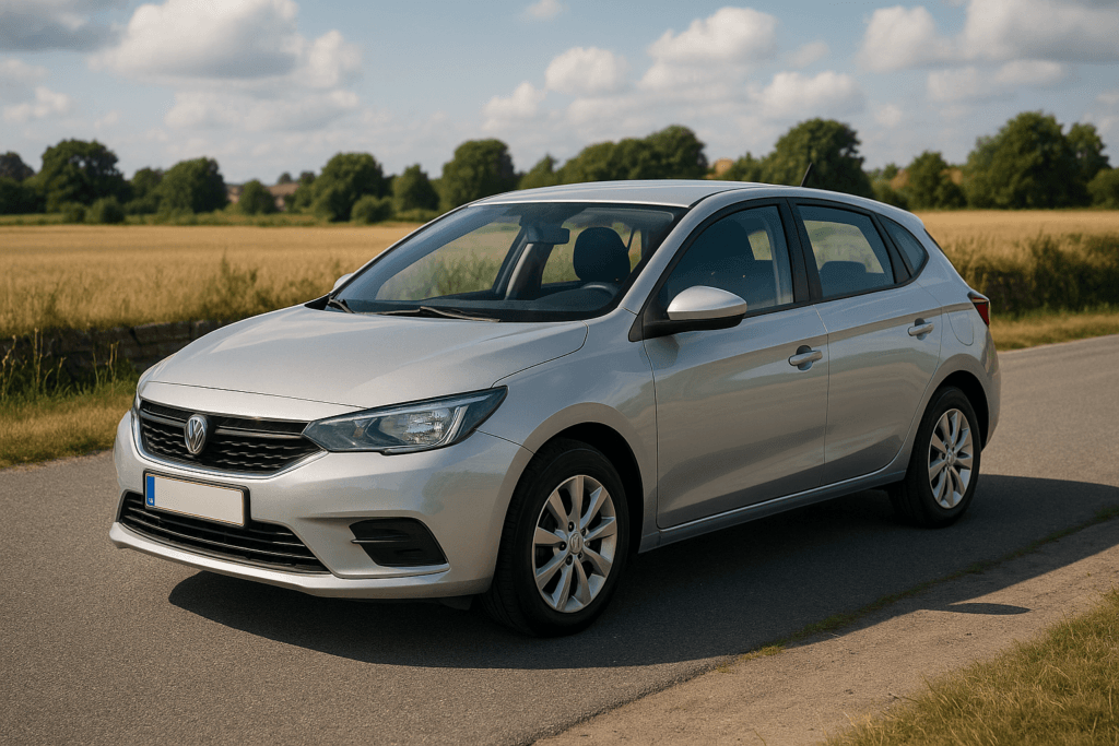 illustration af lej en bil for en dag