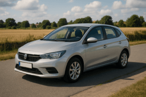 illustration af lej en bil for en dag