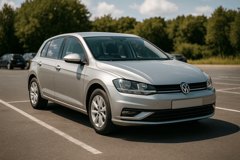 illustration af lej en bil privat