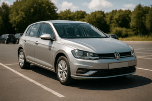 illustration af lej en bil privat